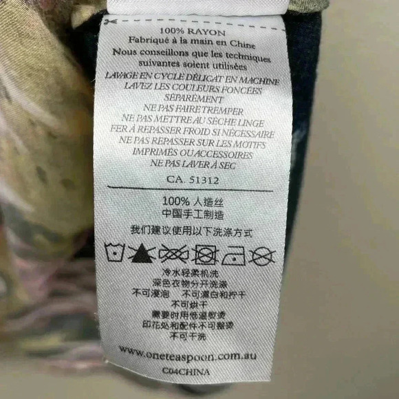 ONE TEASPOON Womens 6 Artsy Wear Sleeveless Tank Top Tunic Scoop Neck Back Multi - Picture 9 of 13